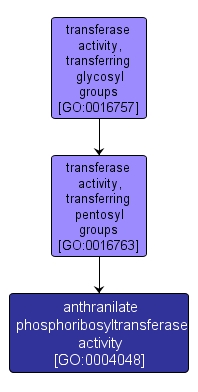GO:0004048 - anthranilate phosphoribosyltransferase activity (interactive image map)