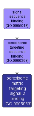 GO:0005053 - peroxisome matrix targeting signal-2 binding (interactive image map)