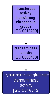 GO:0016212 - kynurenine-oxoglutarate transaminase activity (interactive image map)