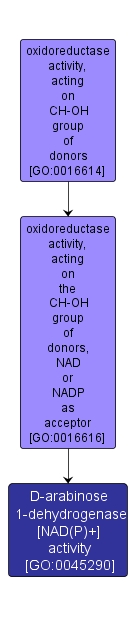 GO:0045290 - D-arabinose 1-dehydrogenase [NAD(P)+] activity (interactive image map)