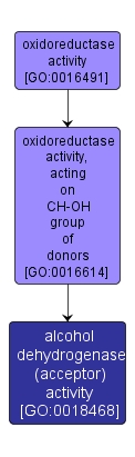 GO:0018468 - alcohol dehydrogenase (acceptor) activity (interactive image map)