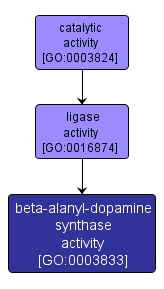 GO:0003833 - beta-alanyl-dopamine synthase activity (interactive image map)