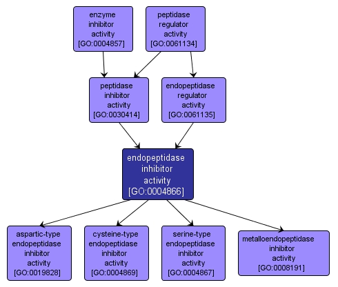 GO:0004866 - endopeptidase inhibitor activity (interactive image map)