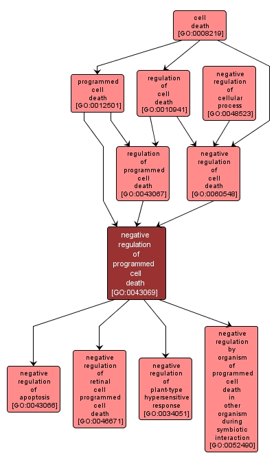 GO:0043069 - negative regulation of programmed cell death (interactive image map)