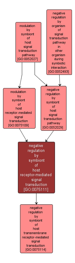 GO:0075111 - negative regulation by symbiont of host receptor-mediated signal transduction (interactive image map)