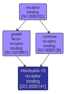 GO:0005141 - interleukin-10 receptor binding (interactive image map)