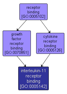 GO:0005142 - interleukin-11 receptor binding (interactive image map)