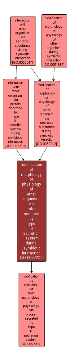 GO:0052207 - modification of morphology or physiology of other organism via protein secreted by type III secretion system during symbiotic interaction (interactive image map)