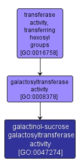 GO:0047274 - galactinol-sucrose galactosyltransferase activity (interactive image map)