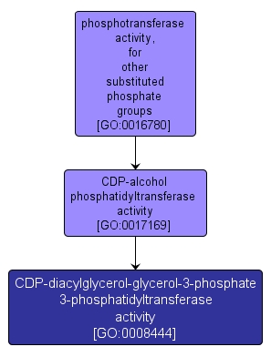 GO:0008444 - CDP-diacylglycerol-glycerol-3-phosphate 3-phosphatidyltransferase activity (interactive image map)
