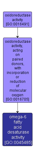 GO:0045485 - omega-6 fatty acid desaturase activity (interactive image map)