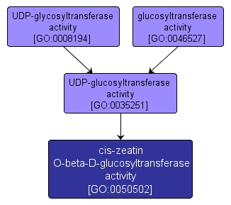 GO:0050502 - cis-zeatin O-beta-D-glucosyltransferase activity (interactive image map)