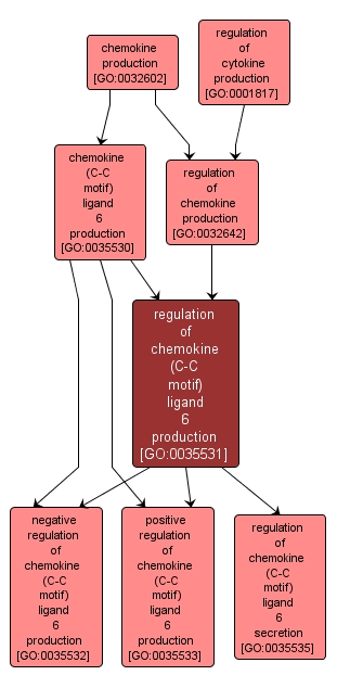 GO:0035531 - regulation of chemokine (C-C motif) ligand 6 production (interactive image map)