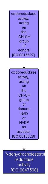 GO:0047598 - 7-dehydrocholesterol reductase activity (interactive image map)