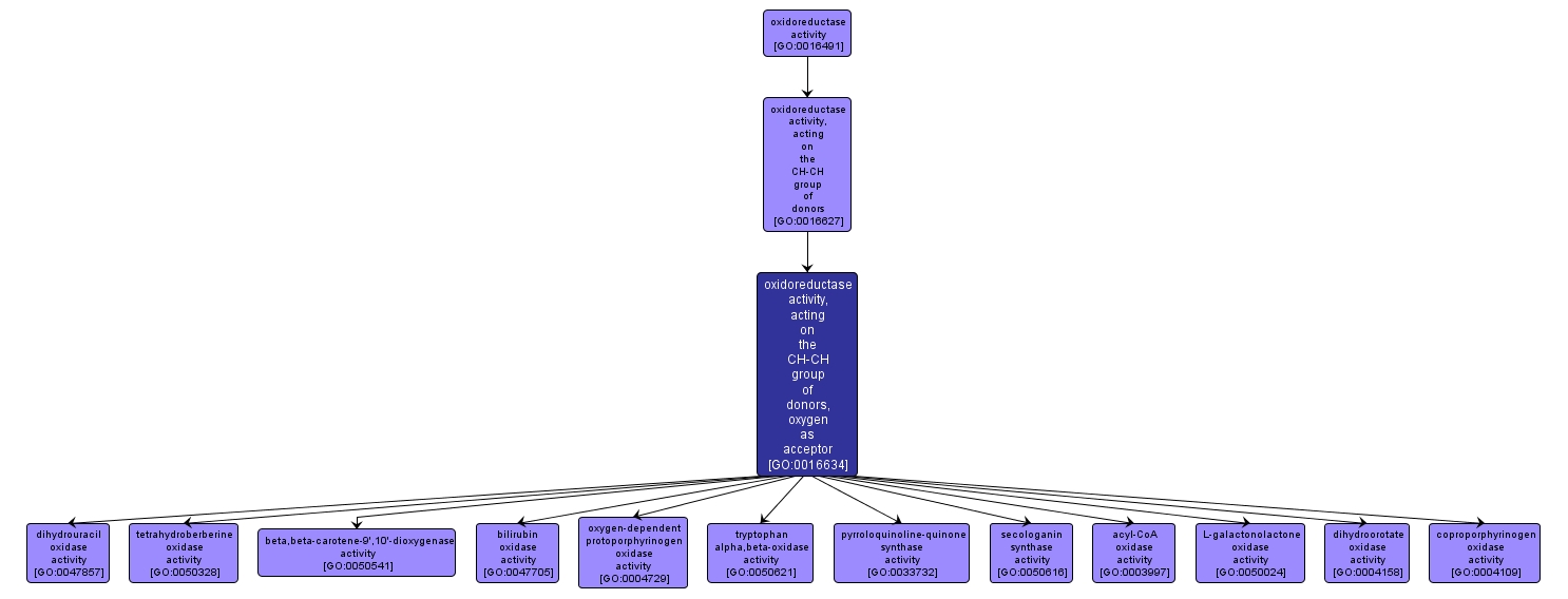 GO:0016634 - oxidoreductase activity, acting on the CH-CH group of donors, oxygen as acceptor (interactive image map)