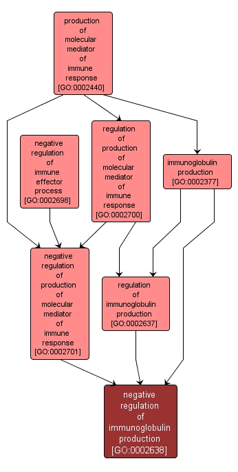 GO:0002638 - negative regulation of immunoglobulin production (interactive image map)