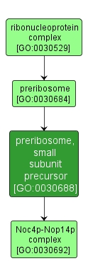GO:0030688 - preribosome, small subunit precursor (interactive image map)