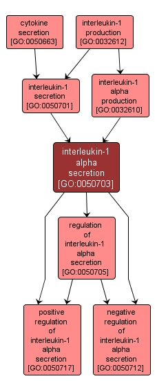 GO:0050703 - interleukin-1 alpha secretion (interactive image map)