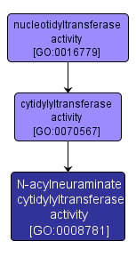 GO:0008781 - N-acylneuraminate cytidylyltransferase activity (interactive image map)