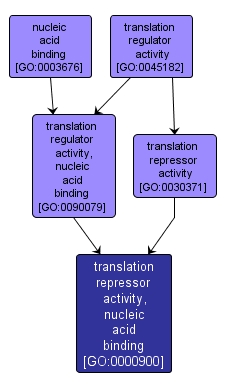 GO:0000900 - translation repressor activity, nucleic acid binding (interactive image map)